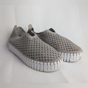 ILSE JACOBSEN Tulip 139 Women Slip On Shoes Suede Rubber Soles Size 38 = 7.5, 8